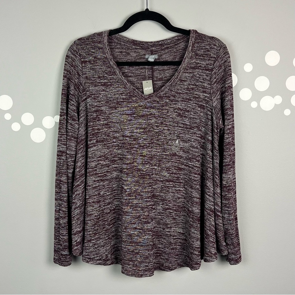 NWT Aerie Swing Long Sleeve Oversized Top Size XS